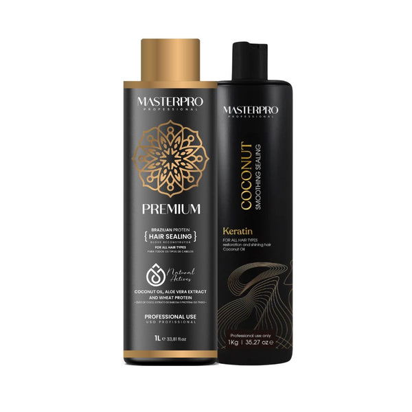 MasterPro Coconut Hair Keratin and Premium Hair Protein 1+1 Package I