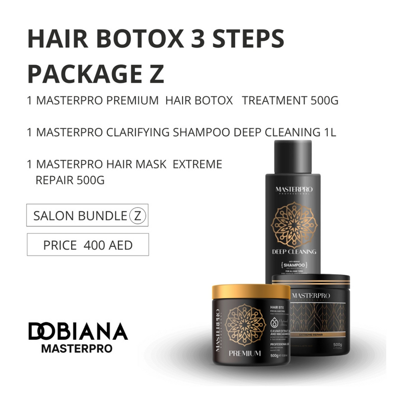 Premium Hair Botox 3 Steps Package Z