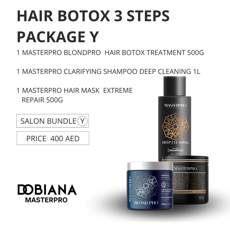 Blondpro Hair Botox  3 Steps Package Y