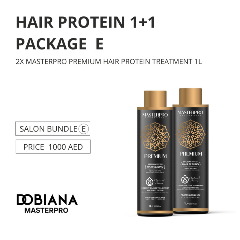 MasterPro Premium Brazilian Hair Protein Treatment 1+1 Package E